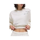 Alo Women's Cropped Accolade Crewneck - Ivory