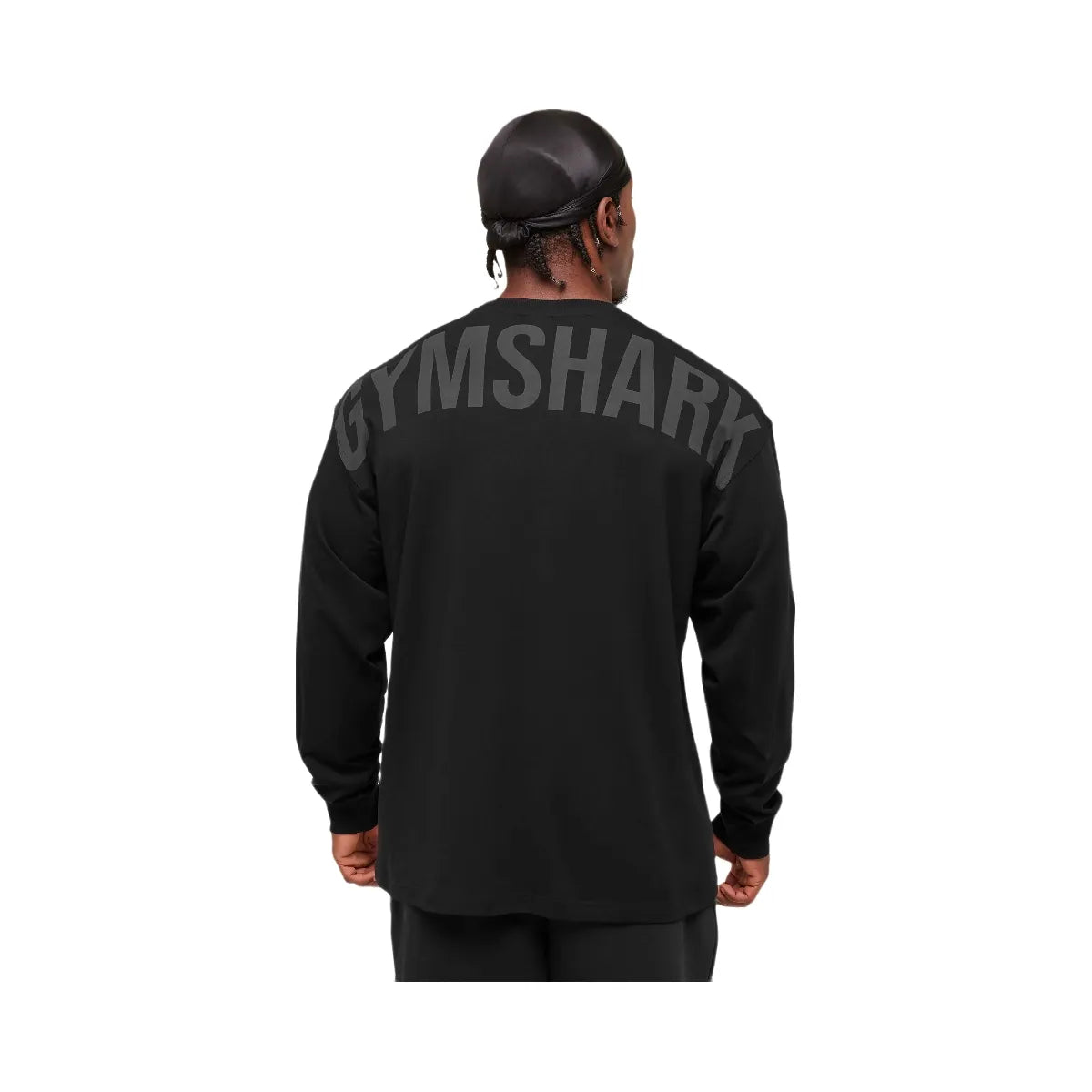 Gymshark Power Long Sleeve T-Shirt - Black/Asphalt Grey