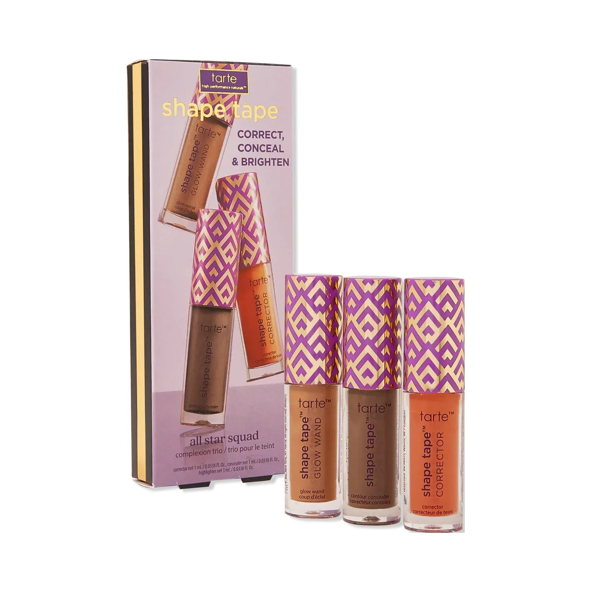 Tarte Shape Tape All Star Squad Complexion Trio '57N rich / ablaze / orange'