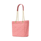 Kate Spade Flower Quilted Fabric Medium Tote Terracotta Tile