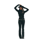 Alo Women's Denim Knit High-Waist Flare Pant - Black/Anthracite