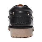 Timberland Authentic 3-Eye Lug Handsewn Boat Shoe Black Full-Grain Men'S
