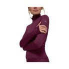 Alo Women's Airlift Winter Warm Radiant Full-Zip Jacket - Burgundy
