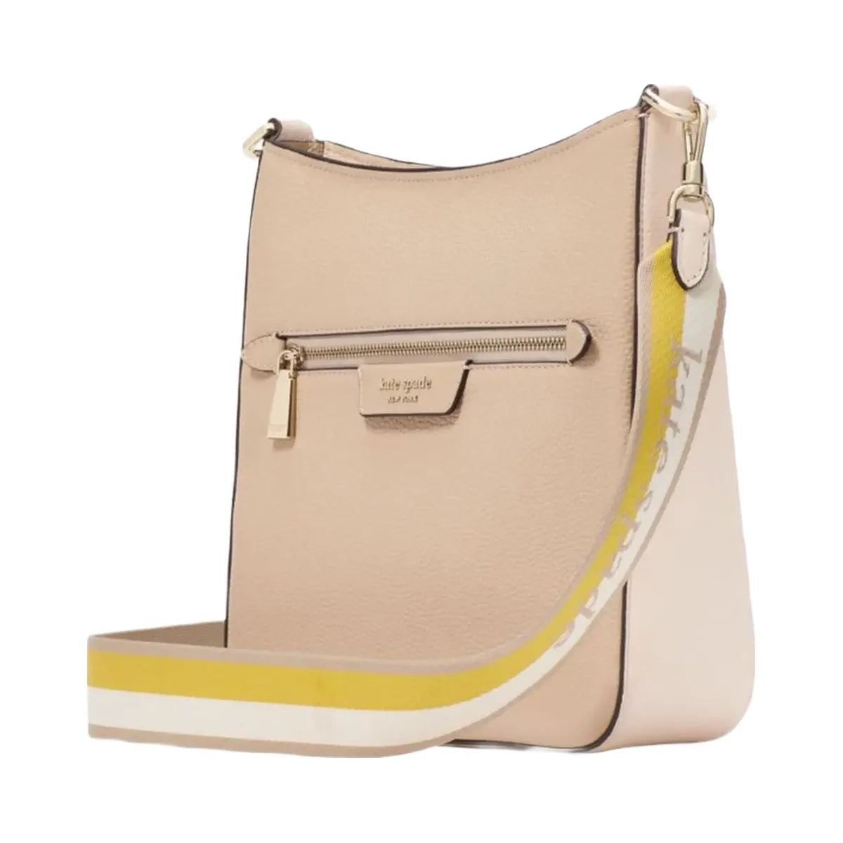 Kate Spade HUDSON messenger crossbody bag Timeless Taupe Multi