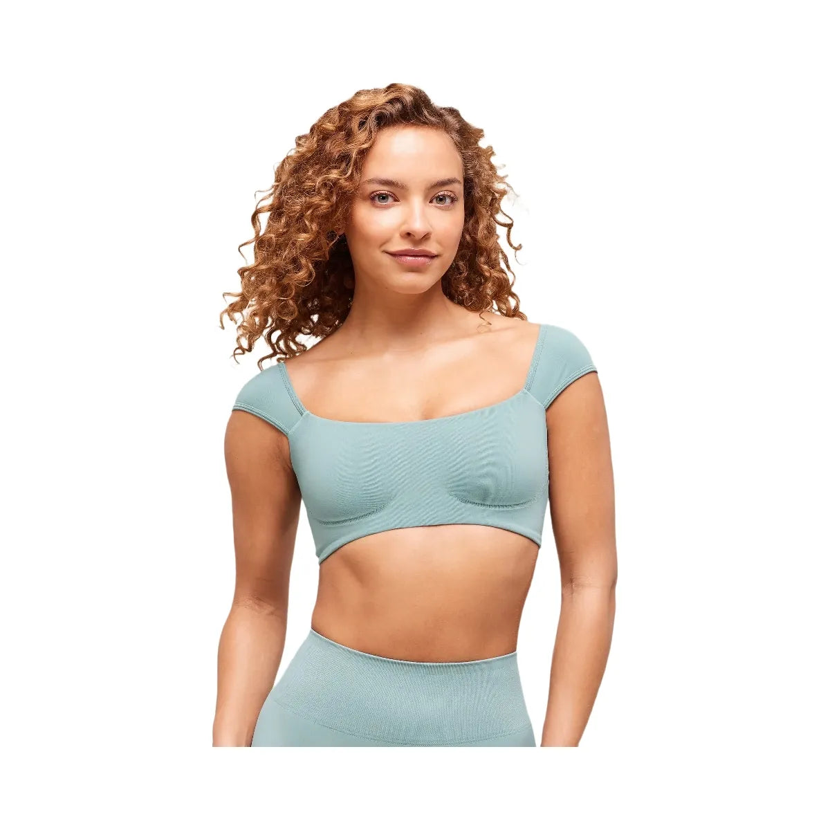 Gymshark Soft Sculpt Cap Sleeve Bralette - Rest Blue