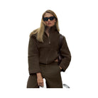 Alo Women's Double Face Wool City Girl Jacket - Espresso