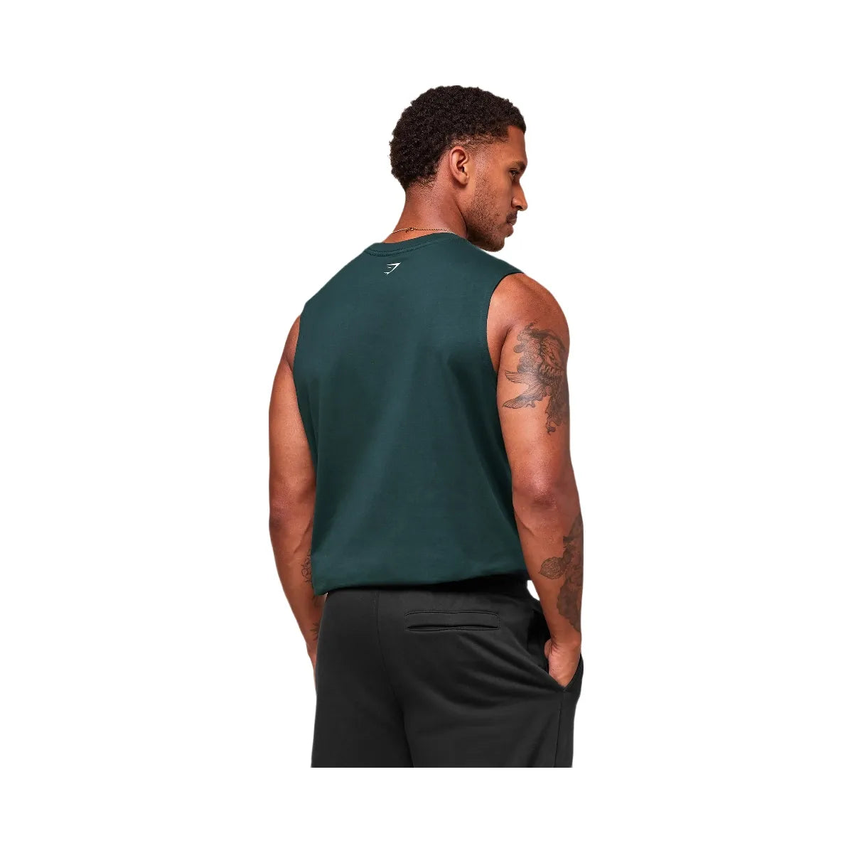 Gymshark Worn Graphic Tank - Deep Petrol Blue