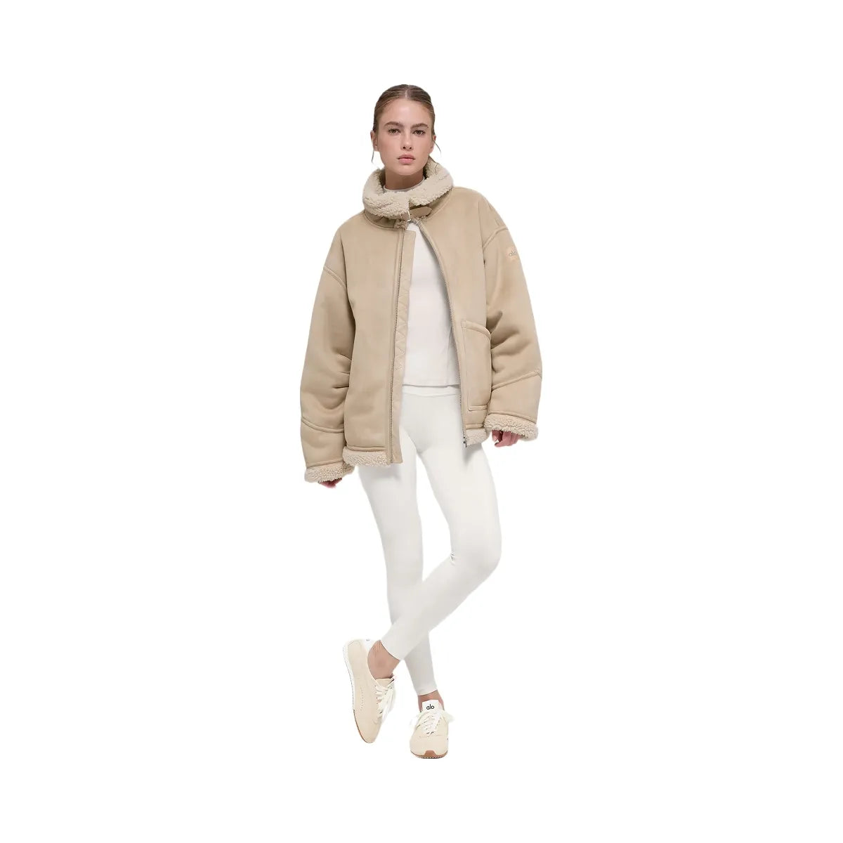 Alo Women's Faux Shearling Grand Jacket - Woodland Tan