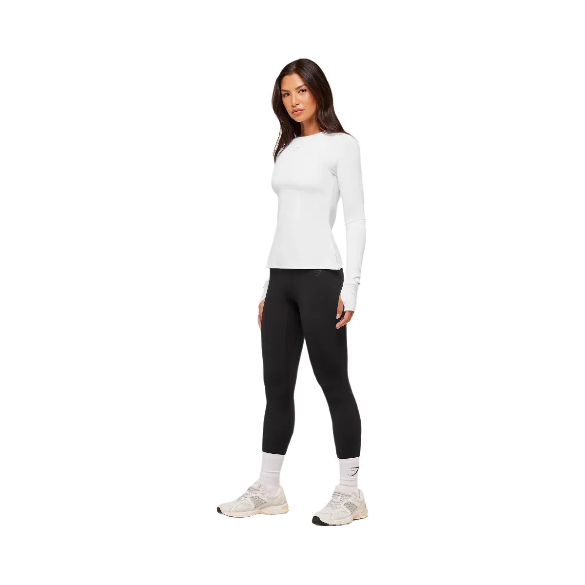 Gymshark Running Long Sleeve Top - White