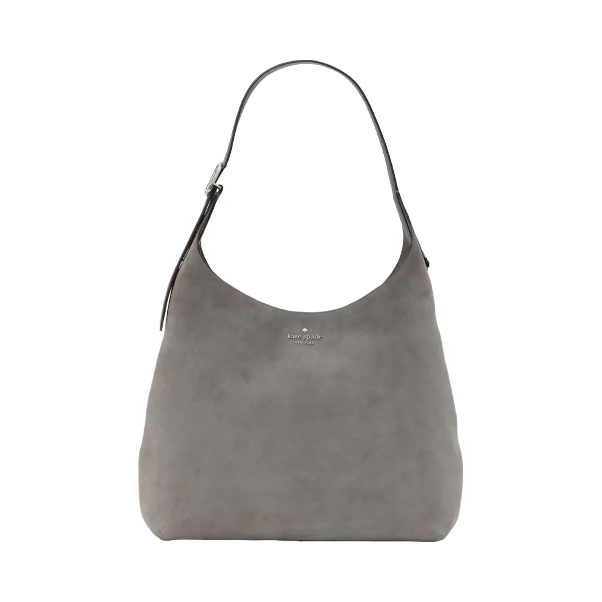 Kate Spade 454 Suede Large Shoulder Bag Hare Grey