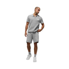 Alo Men's 7" Sports Club Sweater Knit Short - Athletic Heather Grey