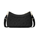 Kate Spade Flower Quilted Fabric Convertible Crossbody Black