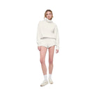 Alo Women's Polar Fleece Hazy Pullover - Ivory