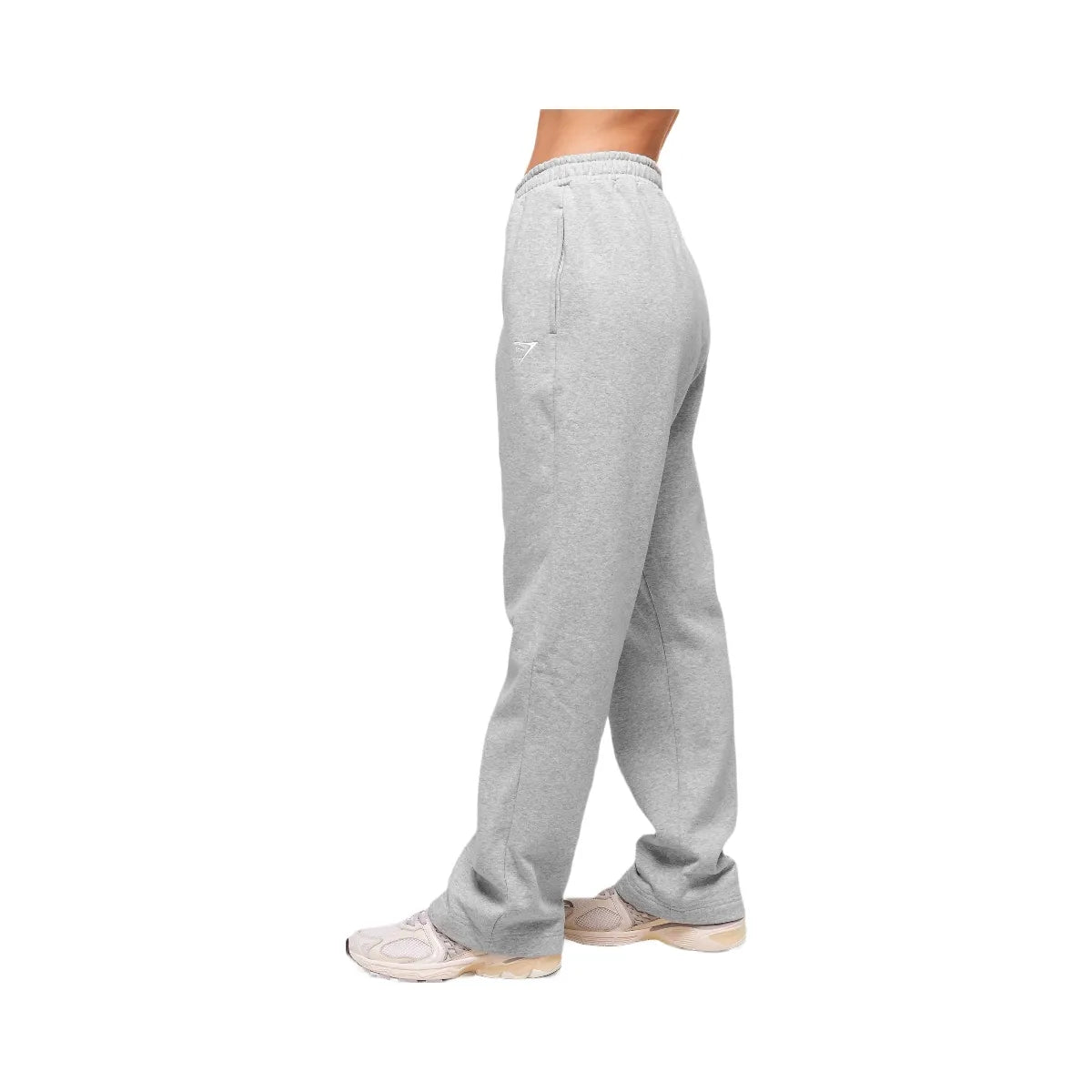 Gymshark Training Fleece Straight Leg Jogger - Light Grey Core Marl