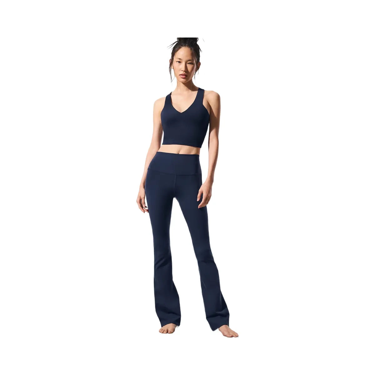 Alo Women's Airbrush High-Waist Bootcut Legging - Navy
