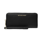 Michael Kors Jet Set Travel Large Pebbled Leather Wristlet Black