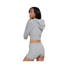 Alo Women's soft Sincere Fitted Jacket - Athletic Heather Grey