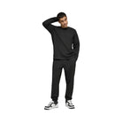 Alo Men's Waffle Lounge Long Sleeve Crew - Black