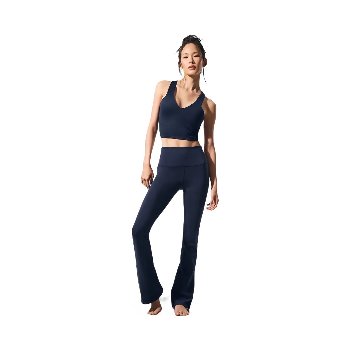 Alo Women's Airbrush High-Waist Bootcut Legging - Navy