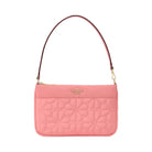 Kate Spade Flower Quilted Fabric Convertible Wristlet Terracotta Tile