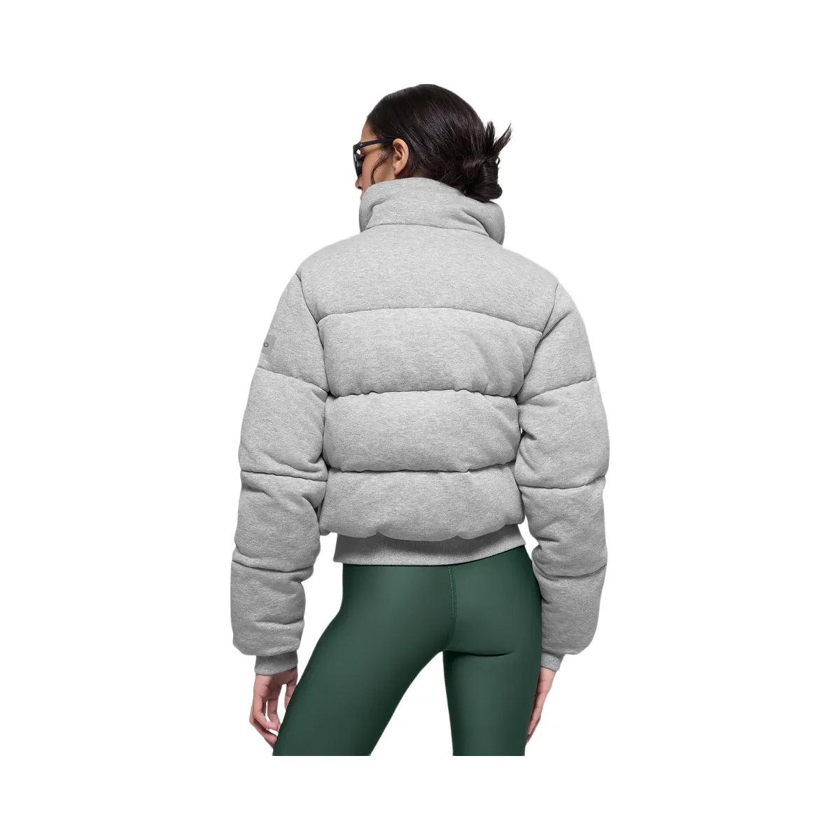 Alo Women's Sweatshirt Puffer - Athletic Heather Grey