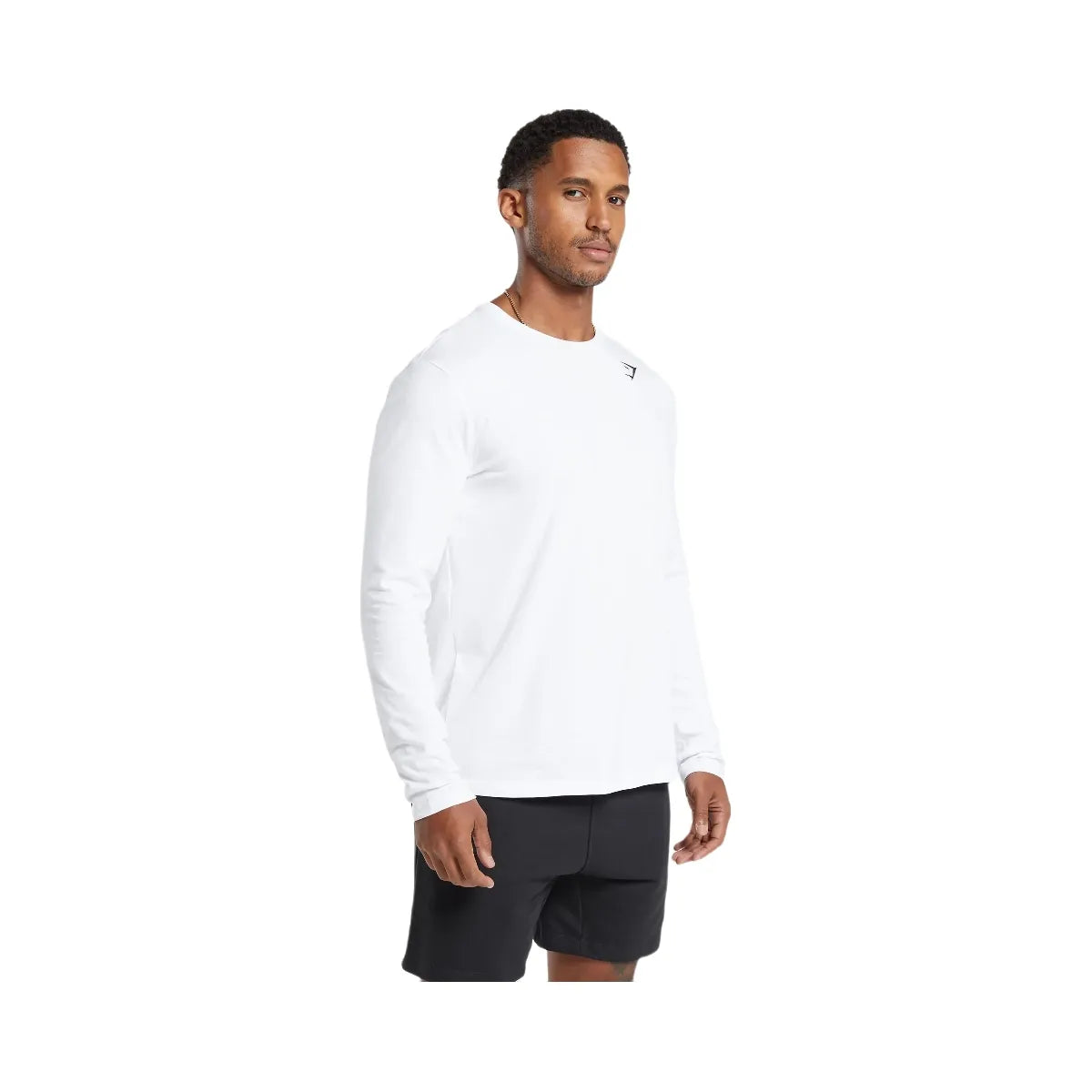 Gymshark Crest Long Sleeve T-Shirt - White