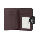 Coach Medium Corner Zip Wallet Novelty Leather-Silver-Black