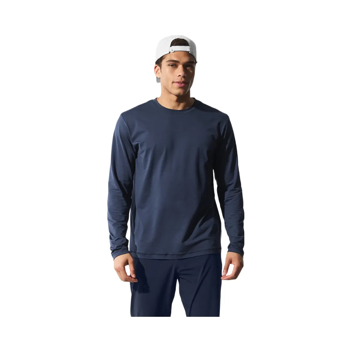 Alo Men's Conquer Reform Crewneck Long Sleeve - Navy