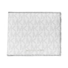 Michael Kors Cooper Logo Billfold Wallet With Coin Pouch Bright Wht