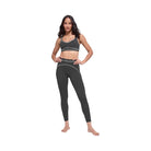 Alo Women's Airbrush Heart Throb Bra - Anthracite/White
