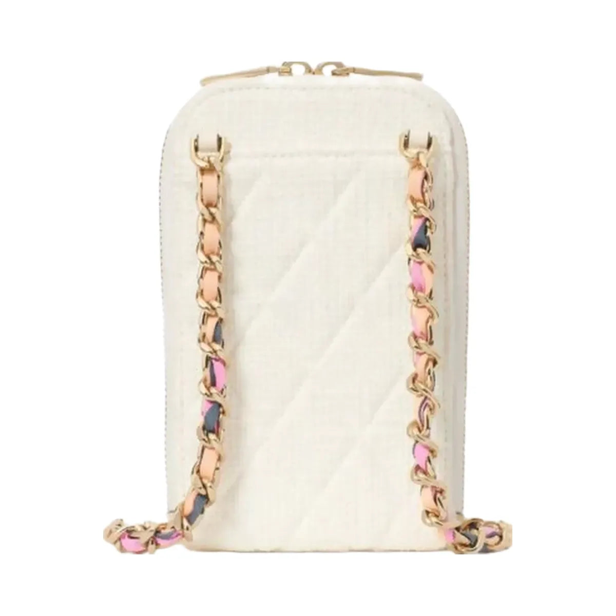 Kate Spade Carey Tweed Phone Chain Crossbody Cream Multi