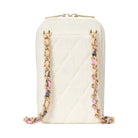 Kate Spade Carey Tweed Phone Chain Crossbody Cream Multi