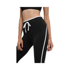 Alo Women's Airbrush High-Waist Race Pace Capri - Black/White