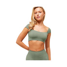 Gymshark Soft Sculpt Cap Sleeve Bralette - Unit Green