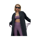 Alo Women's Double Face Wool City Girl Long Coat - Black
