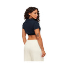 Gymshark x Analis Cropped Polo - Midnight Blue
