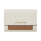 Michael Kors Jet Set Medium Signature Logo 2-in-1 Wallet Vanilla