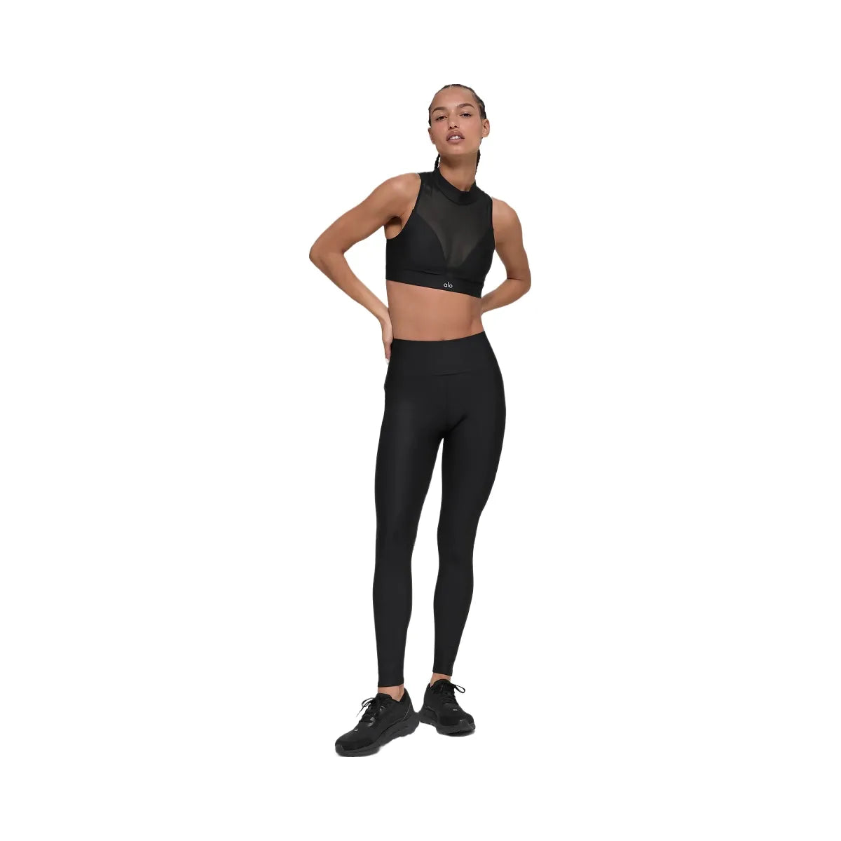 Alo Women's Airlift High-Waist Mesh Infatuation Legging - Black