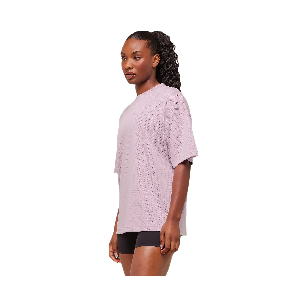 Gymshark Lifting Mesh Oversized Tee - Warm Lilac