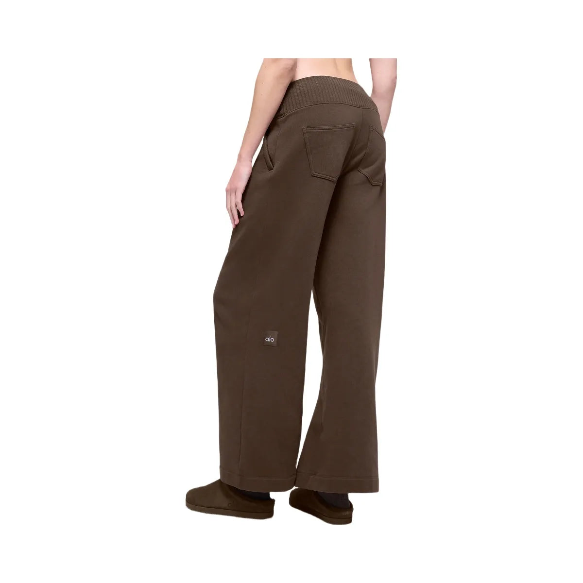 Alo Women's Serenity Wide Leg Sweatpant - Espresso
