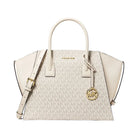 Michael Kors Avril Large Signature Logo Satchel Lt Crm Multi