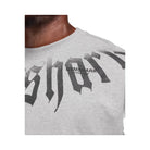 Gymshark Fade Graphic Long Sleeve T-Shirt - Light Grey Core Marl