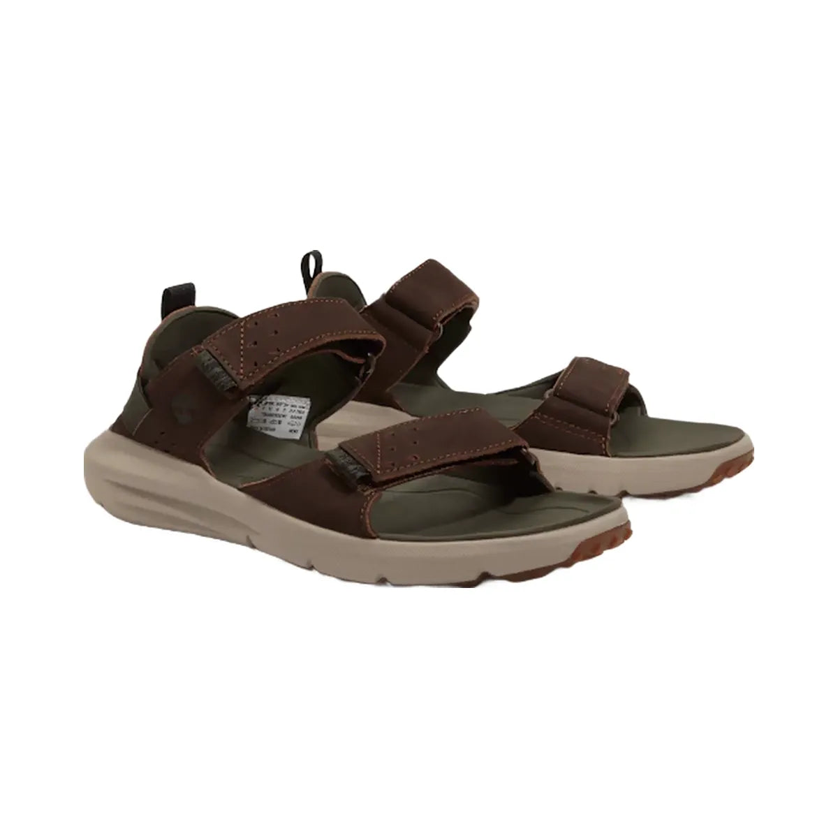 Timberland Motion Dune Backstrap Sandal Dark Brown Leather Men'S