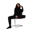 Alo Women's Waffle Weekend Escape Mock Neck Long Sleeve - Black