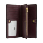 Coach Slim Zip Wallet In Signature Canvas Signature Canvas-Im-Black Currant