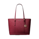 Michael Kors Jet Set Travel Large Saffiano Leather Tote Bag Cherry