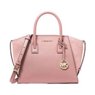 Michael Kors Avril Small Pebbled Leather Satchel Powder Blush