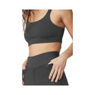 Alo Women's Pinstripe Jacquard Extreme High-Waist Legging - Anthracite/Black