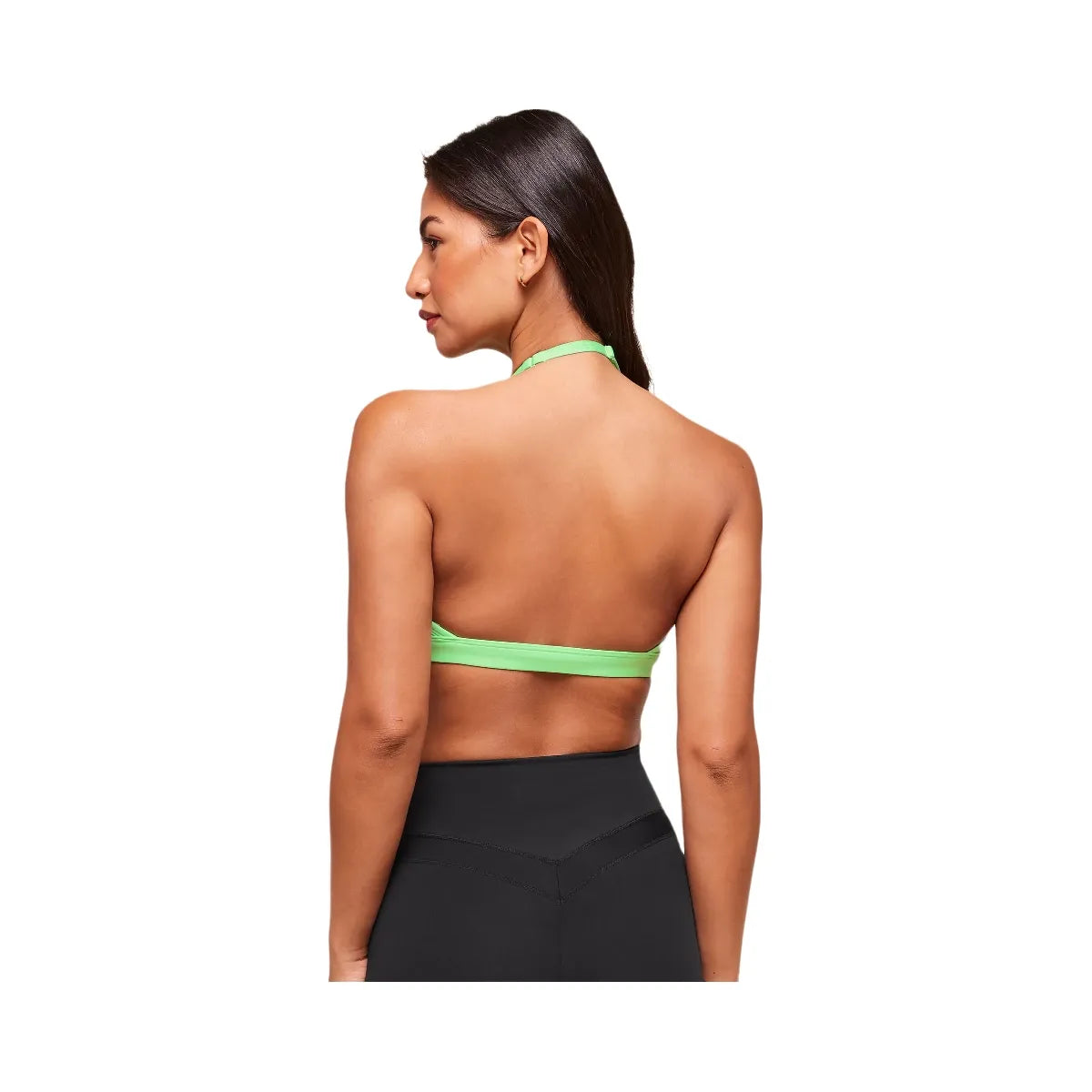 Gymshark Minimal Halterneck Sports Bra - Active Green