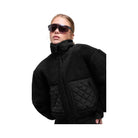 Alo Women's Sherpa Edge Bomber - Black